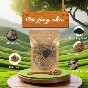 Gói xông nhà Trầm Việt tẩy uế và thanh lọc không khí 5 thành phần tự nhiên